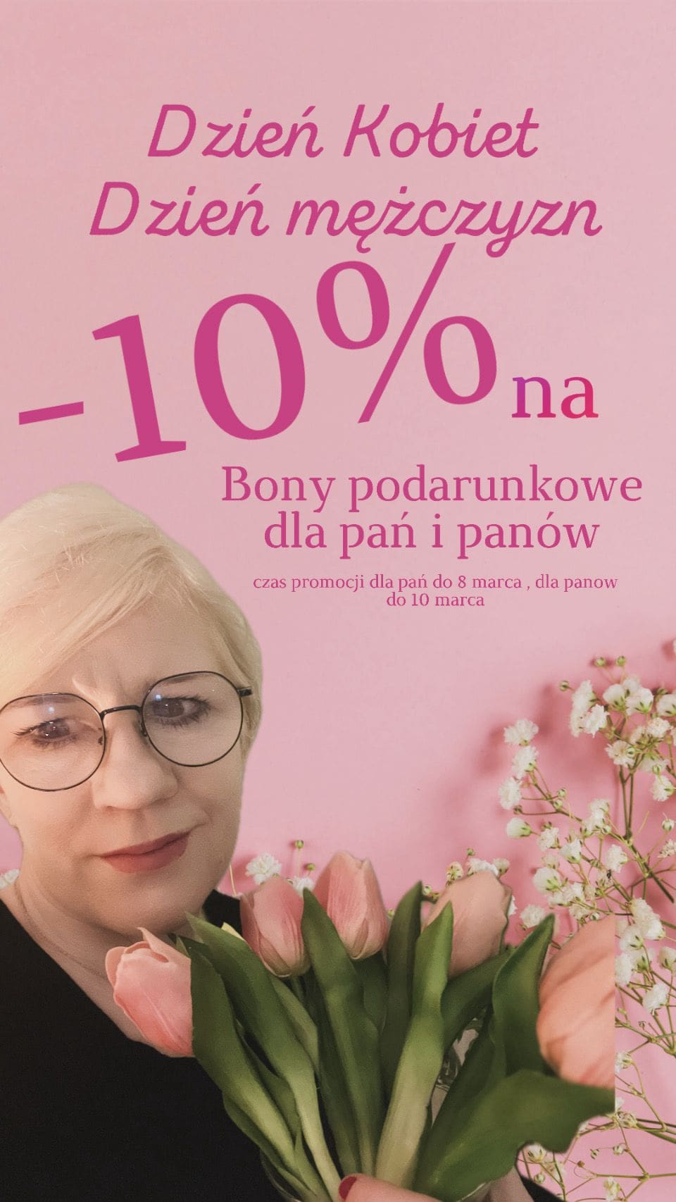 – 10% zniżki na dzień kobiet i mężczyzn!
